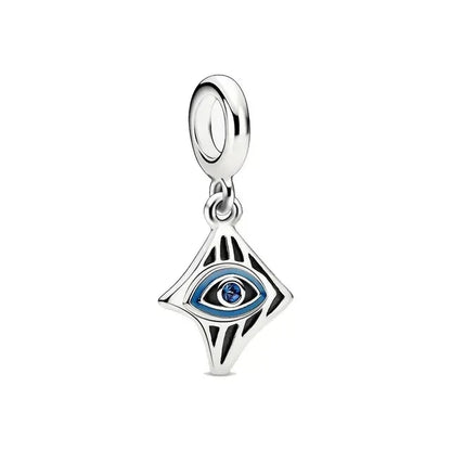 New 925 Silver Eye Palm Skull Wings Sun Pendants Charms Beads Fit Original Bracelet Accessories DIY Jewelry For Women