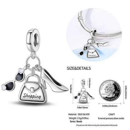 Charms 925 Original Fit 3mm 925 Original Charm Bracelet Women 925 Silver Hot Sale Pendant Beads DIY Jewelry Gift 2024 New