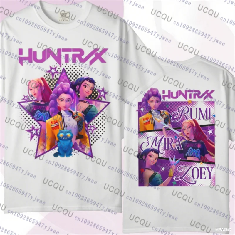 Kpop Demon Hunters Parent Child Short Sleeve Cute Kpop Demon Hunters Tee