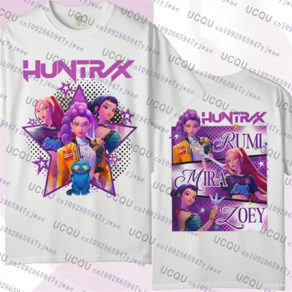 Kpop Demon Hunters Parent Child Short Sleeve Cute Kpop Demon Hunters Tee