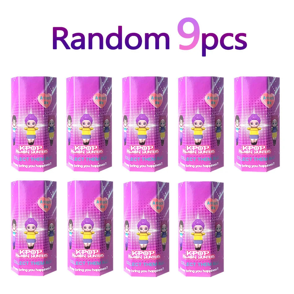 KPop Demon Hunters Standing Up Ornament Acrylic Superstar Desktop Stand Decor Anime Figures Craft Creative Gifts for Fan Lover