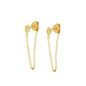 JINFU Gold Plated Earrings Set For Women Boho Style CZ Zircon Women's Clip Stud Dangle Hoop Earrings 2022 Jewelry Wholesale
