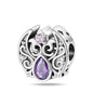Hot Sale 925 Silver Retro Heart Shape Lotus Angel Charm Beads Fit Pandach Original DIY Bracelets Birthday Gifts Fine Jewelry