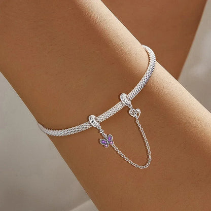 925 Sterling Silver Panda  Butterfly Kapibala Octopus Charms Beads Fit Original Pan Bracelet Bangle High Quality DIY Jewelry