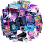 A50/55/60Pcs KPop Demon Hunters Stickers KPop Demon Hunters DIY Stickers Scrapbooking Phone Luggage Skateboard Waterproof Decals