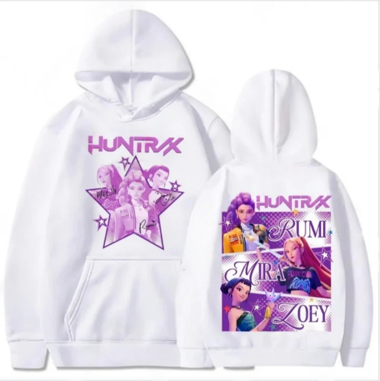 Kpop Demon Hunter Saja Boy Logo Hooded Sweatshirt