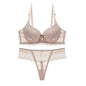Women s Floral Lace Lingerie Set Sheer Mesh Seductive Babydoll Push up Bra and Panty 2 Pcs Set with Garter Belt