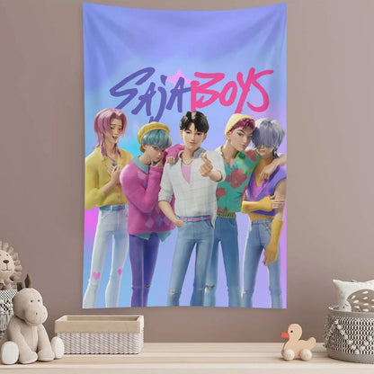 Huntrix KPop Demon Hunters Tapestry Wall Decor, 40''x60''