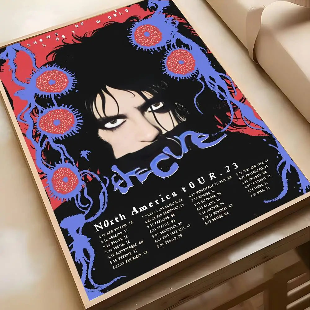The C-Cure R-Robert Smith Poster High-definition art sticker Self adhesive waterproof home decoration