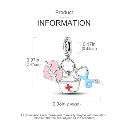 Original Charms 925 Silver Plated Bee Moon Star Pendant Fit Bracelet Making For Woman Fashion Jewelry