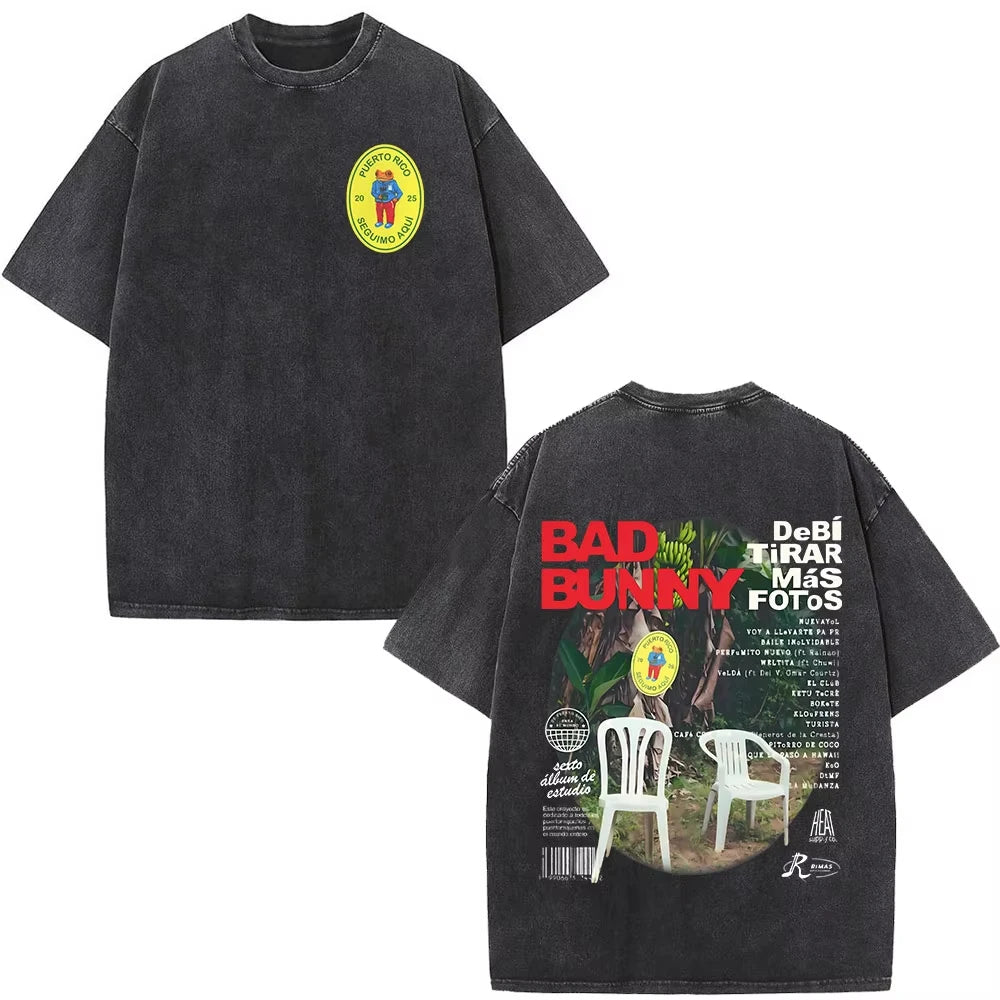 Rapper Bad Bunny Album Cover Print T-Shirt