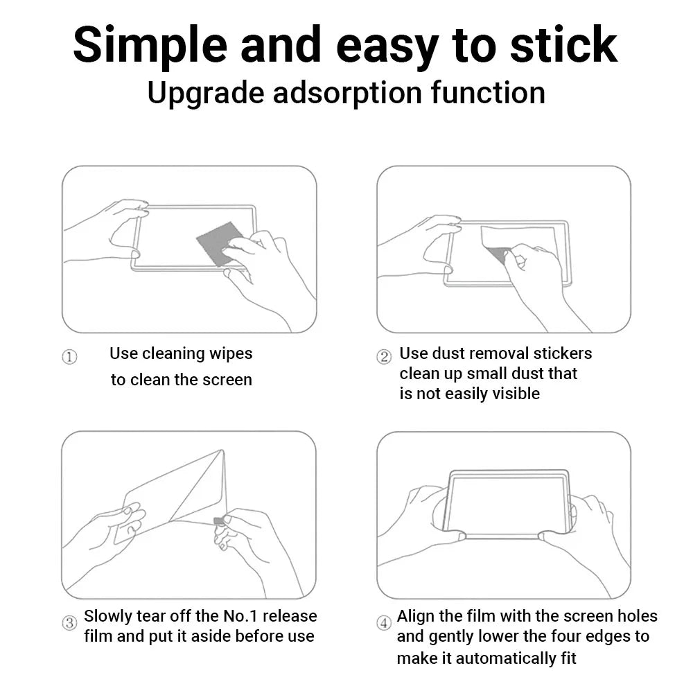 3Pcs Paper Feel Like Screen Protector for Xiaomi MiPad 6 6S Pro 11 12.4 inch Redmi Pad SE 11 8.7 10.6 Pro 12.1 in Matte No Glass