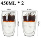 2-18PCS Double Wall High Borosilicate Glass Mug Heat Resistant Tea Milk Juice Coffee Water Cup Bar Drinkware Gift Creativity Set