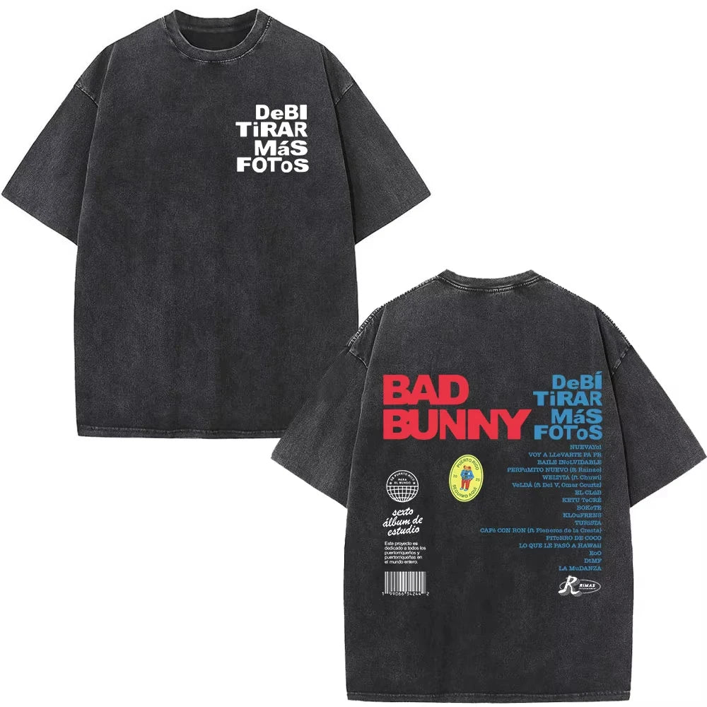 Rapper Bad Bunny Album Cover Print T-Shirt