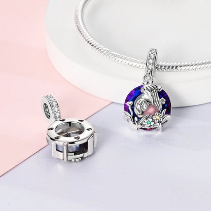 Original Charms 925 Silver Plated Bee Moon Star Pendant Fit Bracelet Making For Woman Fashion Jewelry