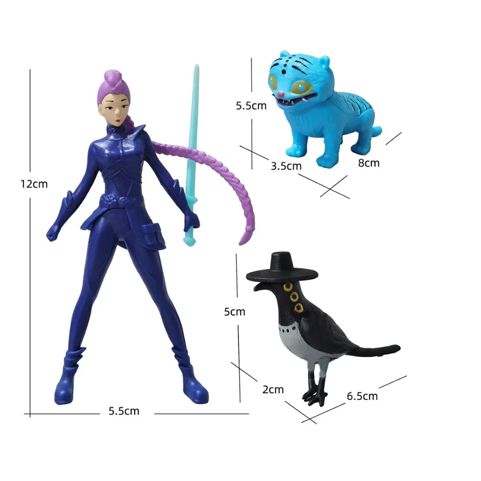 KPop Demon Hunters Standing Up Ornament Acrylic Superstar Desktop Stand Decor Anime Figures Craft Creative Gifts for Fan Lover