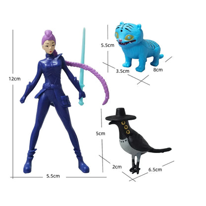 KPop Demon Hunters Standing Up Ornament Acrylic Superstar Desktop Stand Decor Anime Figures Craft Creative Gifts for Fan Lover