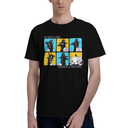 Is That A Bird Wearing A Tiny Hat T Shirt Adult Kpop Demon Hunters Streetwear Cotton T-Shirts Summer O-Neck Tee Shirt Print Tops