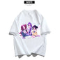 Cartoon Anime Film Kpop Demon Hunters Print T-shirt for Men Women Adult Clothes Summer Cotton Outdoor Wear Hip Hop Fashion Tops