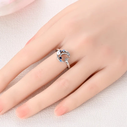 New 925 Sterling Silver Open Ring Hollow Rose Infinite Love Simple Ring Women Wedding Engagement Party Jewelry Gift