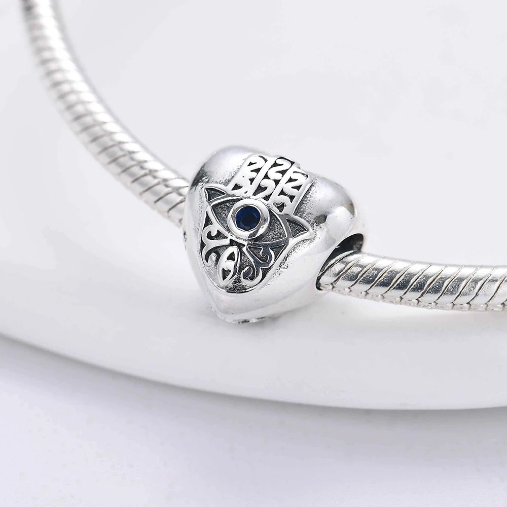 New 925 Silver Eye Palm Skull Wings Sun Pendants Charms Beads Fit Original Bracelet Accessories DIY Jewelry For Women