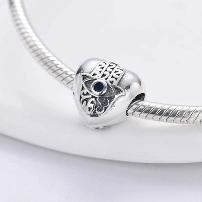 New 925 Silver Eye Palm Skull Wings Sun Pendants Charms Beads Fit Original Bracelet Accessories DIY Jewelry For Women
