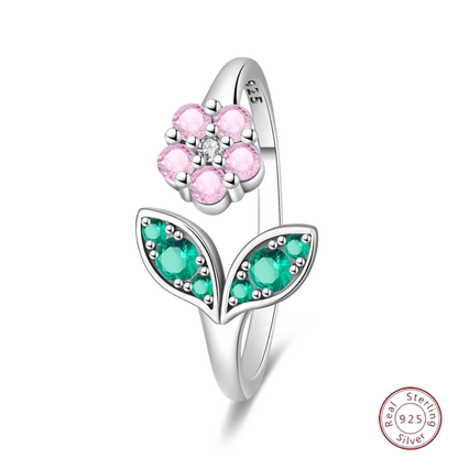 New 925 Sterling Silver Open Ring Hollow Rose Infinite Love Simple Ring Women Wedding Engagement Party Jewelry Gift