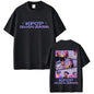 KPop Demon Hunters Rumi Mira Zoey Saja Boys Derpy Tiger Double Sided Print T-shirts