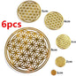 6PCS/Lot Flower of Life Copper Energy Stickers Phone Case Sticker Crafts DIY Jewelry Making