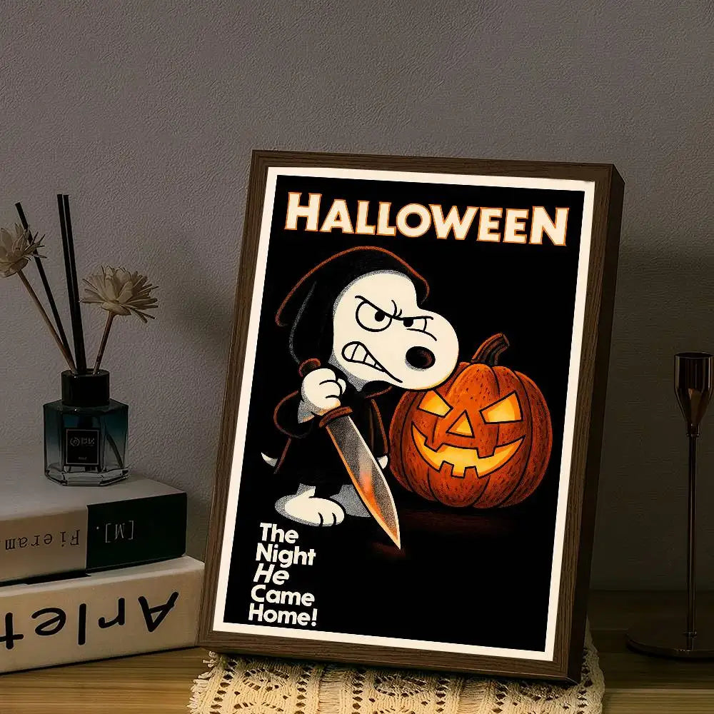 Anime S-Snoopy Classical Movie DIY Sticky Poster Fancy Wall Sticker For Living Room Bar Decoration Wall Decor