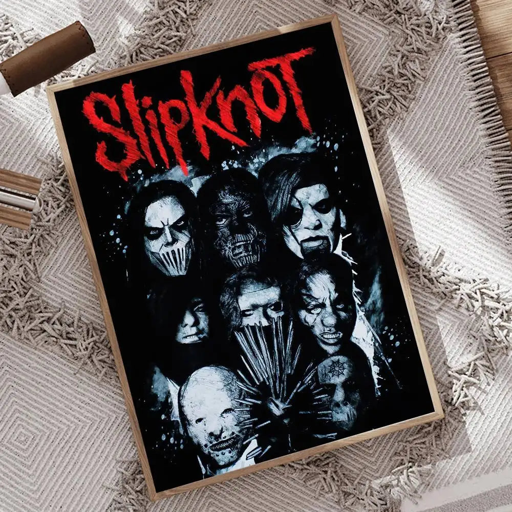 1pc Rock Band S-Slipknot L-Live At Msg Poster Print For Bedroom Living Room Home Decor Painting Wall Art HD Picture Mural