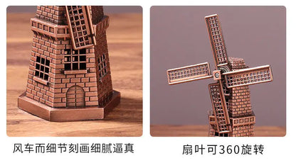 Iron Landmark Building Model Eiffel Tower Oriental Pearl Creative Home Decor Living Room Decorations Metal Ornaments
