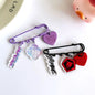 Anime Movie KPop Demon Hunters HUNTR/X Saja Boys Cosplay Keychain Brooch Acrylic Pin Pendant Key Chain Keyring Accessories Gift