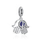 New 925 Silver Eye Palm Skull Wings Sun Pendants Charms Beads Fit Original Bracelet Accessories DIY Jewelry For Women