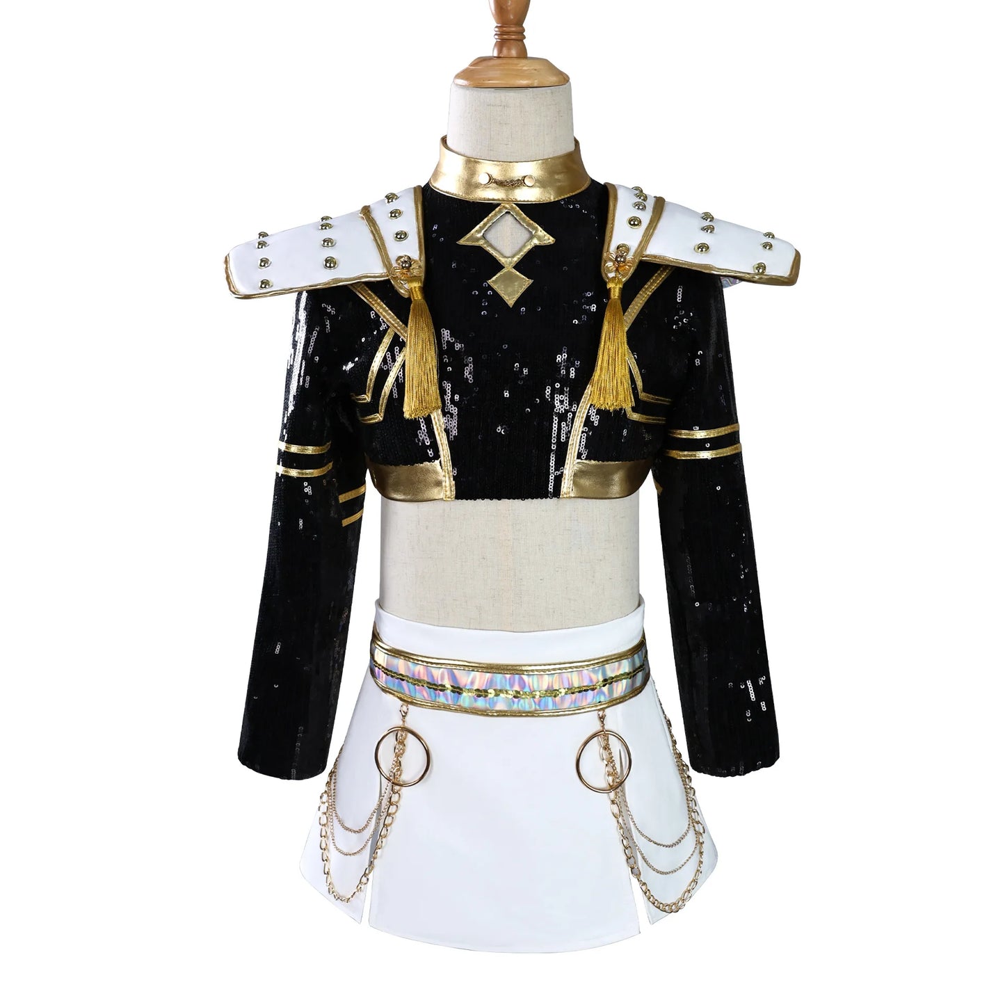 Kids Rumi Cosplay Costume Kpop Demons Children Disguise Halloween Carnival Party Clothing