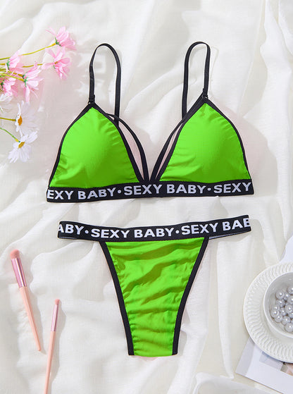 Women's Sexy Lingerie Set - Unpadded & Solid Color Collection