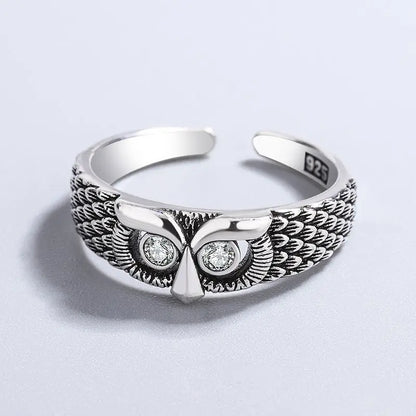 925 Sterling Silver Owl Zircon Woman Rings Wedding Fine Jewelry Best Sellers 2022 Products  GaaBou Jewellery