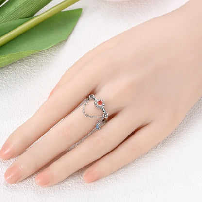 New 925 Sterling Silver Open Ring Hollow Rose Infinite Love Simple Ring Women Wedding Engagement Party Jewelry Gift