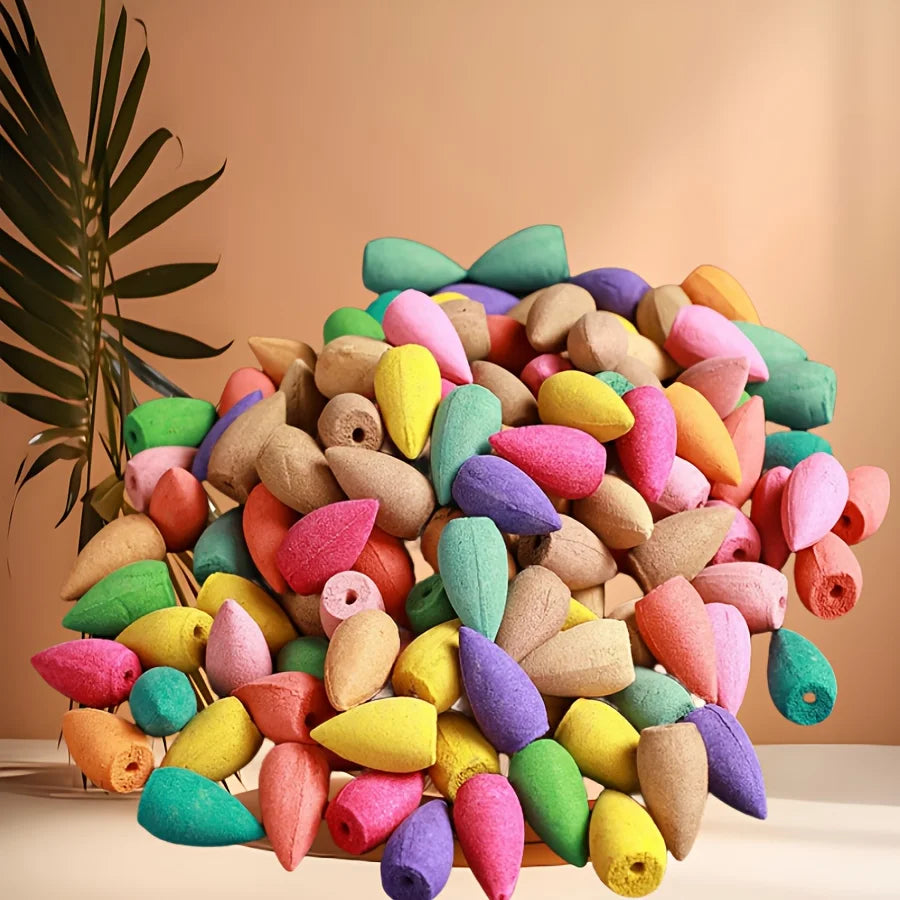 9Pack Colorful Aromatherapy Incense Sticks for Home Indoor Long Lasting Fragrance Smoke Falls for Viewing Relaxation