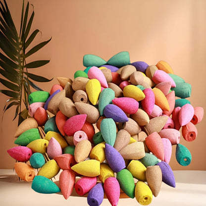 9Pack Colorful Aromatherapy Incense Sticks for Home Indoor Long Lasting Fragrance Smoke Falls for Viewing Relaxation