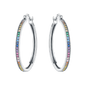 CYMYSS 2025 New 925 Sterling Silver Classic Hollow-out Versatile Hoop Earrings for Women Fine Jewelry Ideal Birthday Party Gifts