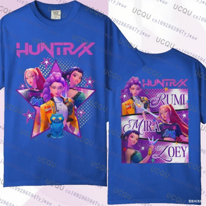 Kpop Demon Hunters Parent Child Short Sleeve Cute Kpop Demon Hunters Tee