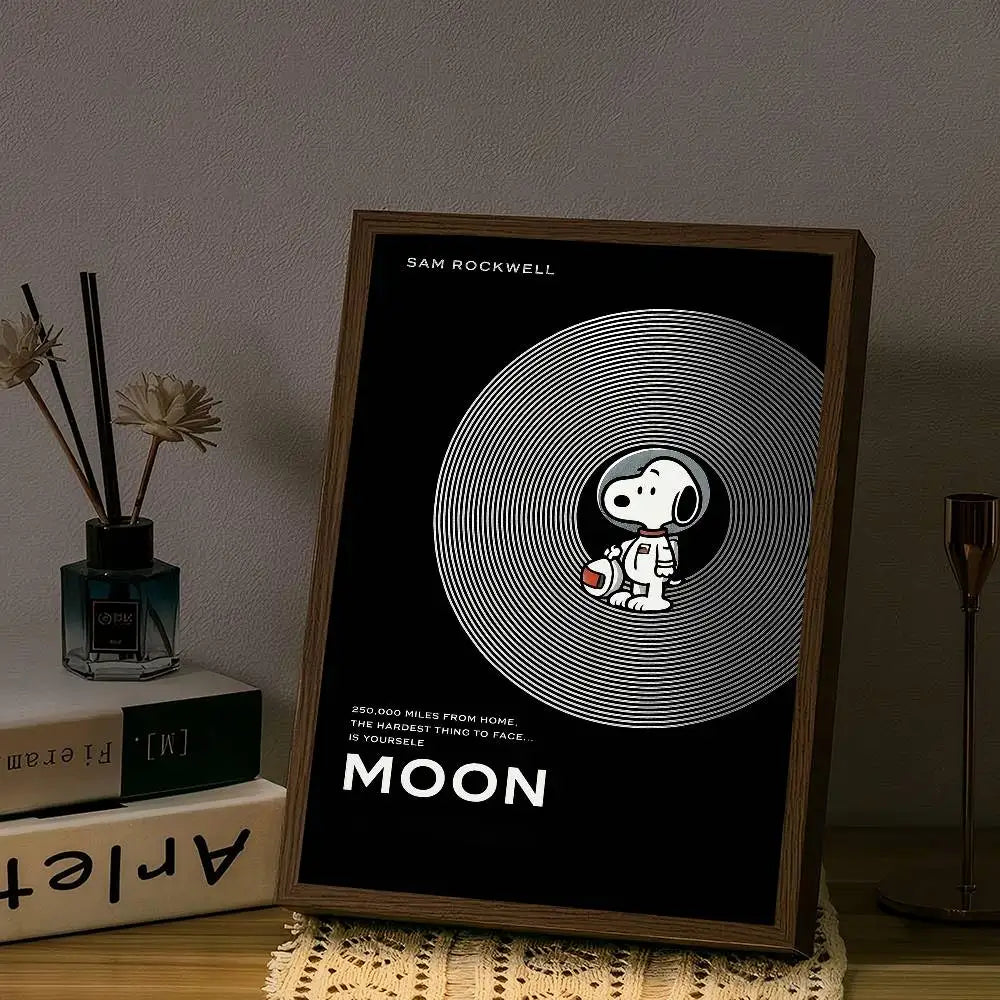 Anime S-Snoopy Classical Movie DIY Sticky Poster Fancy Wall Sticker For Living Room Bar Decoration Wall Decor