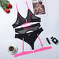 Lace Open Bra Set Women's Intimates Transparent Bralette Set