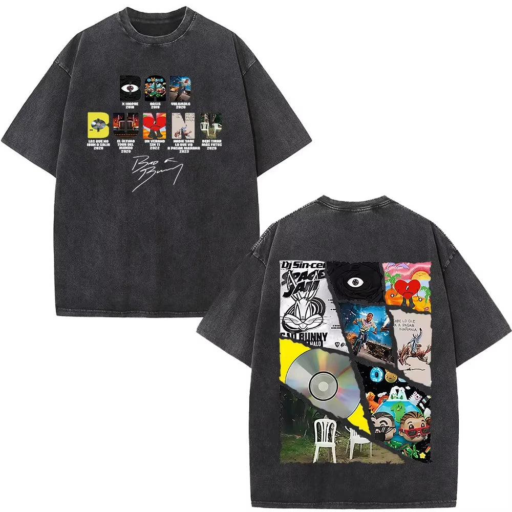 Rapper Bad Bunny Album Cover Print T-Shirt