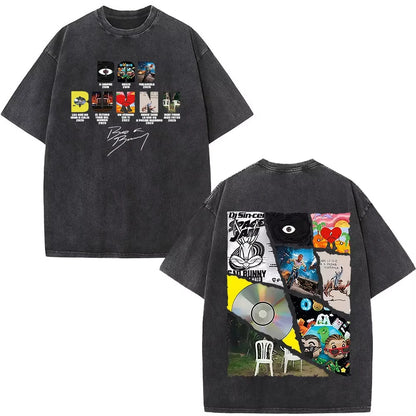 Rapper Bad Bunny Album Cover Print T-Shirt