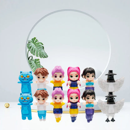 KPop Demon Hunters Standing Up Ornament Acrylic Superstar Desktop Stand Decor Anime Figures Craft Creative Gifts for Fan Lover