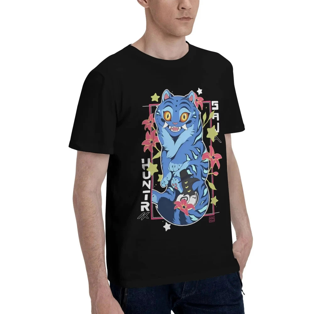 Men's and Women's T-Shirts Kpop Demon Huntrix T-Shirts Hip Hop Spring Summer T-Shirts Vintage Loose Sports Cotton Clothing Gifts