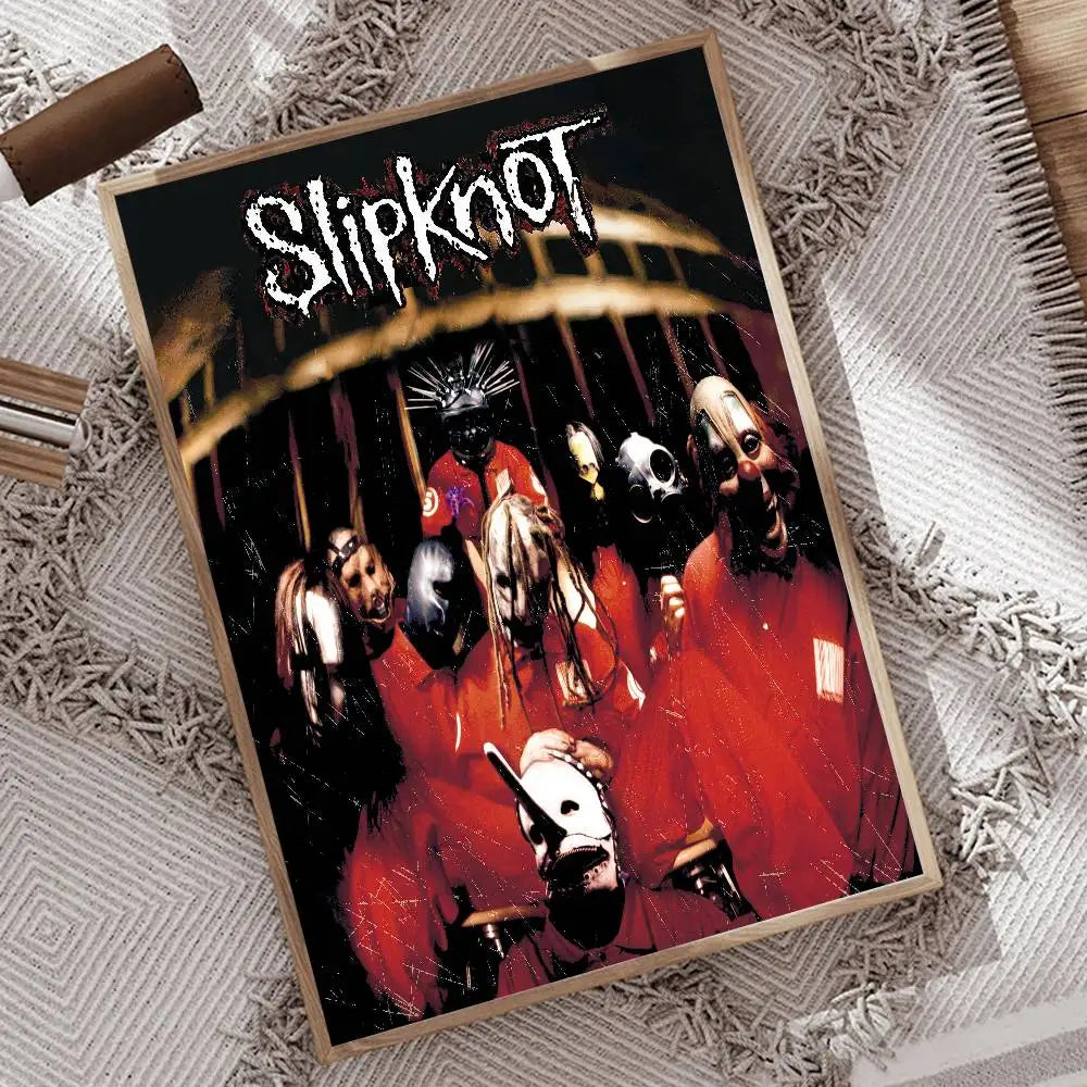 1pc Rock Band S-Slipknot L-Live At Msg Poster Print For Bedroom Living Room Home Decor Painting Wall Art HD Picture Mural