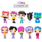 KPop Demon Hunters Standing Up Ornament Acrylic Superstar Desktop Stand Decor Anime Figures Craft Creative Gifts for Fan Lover